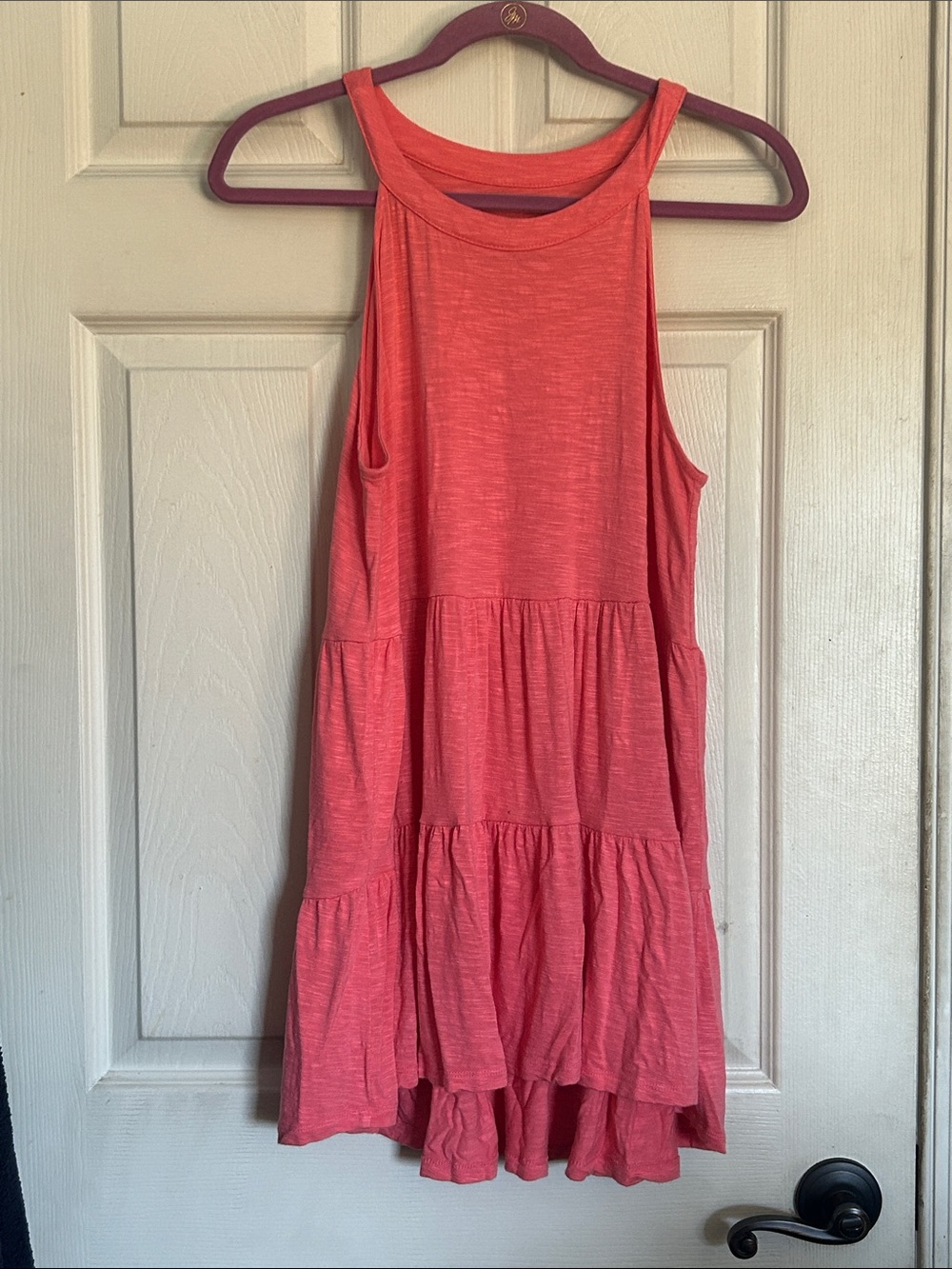 Torrid Super Soft Coral Shirred Hem Babydoll tank size 1X